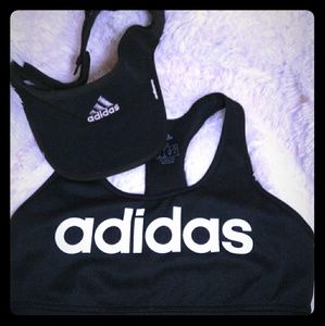 Black Adidas sports bra